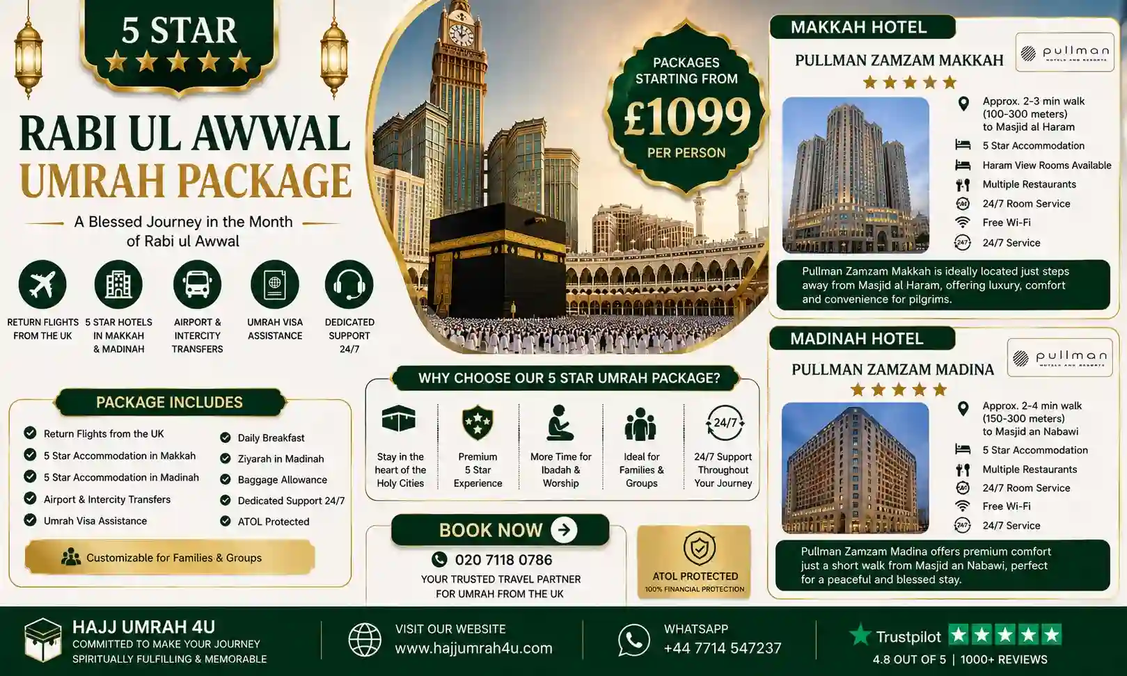 5 Star Rabi ul Awwal Umrah Package 1